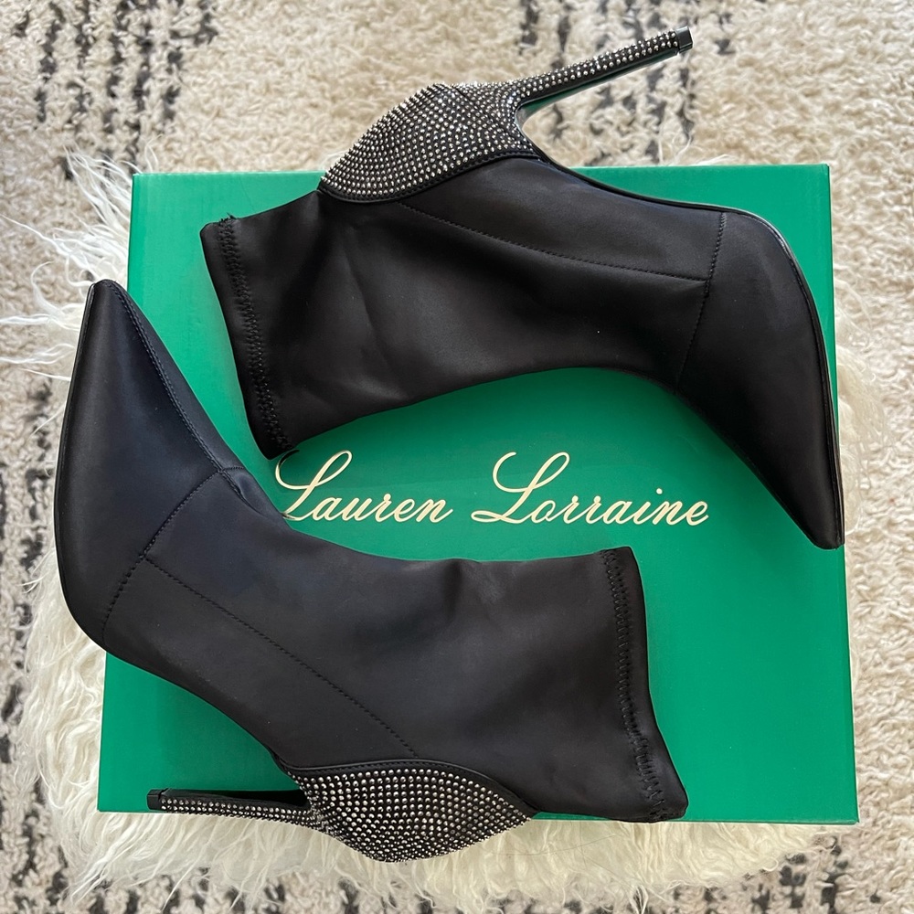 Bedazzled ankle boot